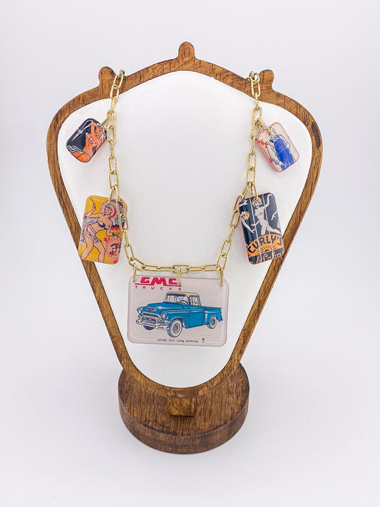 Grease and Glitter Necklace