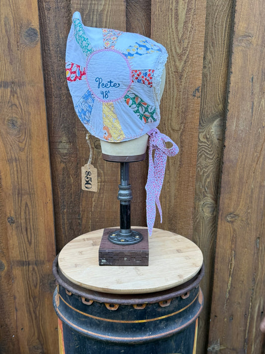 Classic Americana Bonnet — Made from Reclaimed Fabric