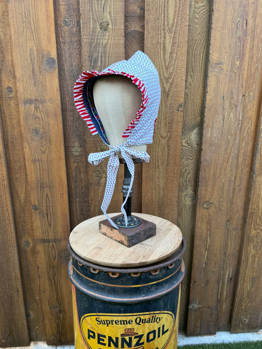 Classic Americana Bonnet — Made from Reclaimed Fabric